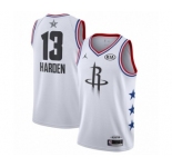 Youth Jordan Houston Rockets #13 James Harden Swingman White 2019 All-Star Game Basketball Jersey