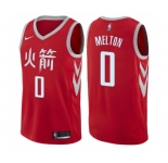 Youth Nike Houston Rockets #0 De'Anthony Melton Swingman Red NBA Jersey - City Edition