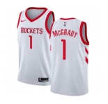 Youth Nike Houston Rockets #1 Tracy McGrady Swingman White Home NBA Jersey - Association Edition