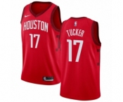 Youth Nike Houston Rockets #17 PJ Tucker Red Swingman Jersey - Earned Edition