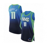 Men's Dallas Mavericks #11 Tim Hardaway Jr. Authentic Blue Basketball Jersey - 2019-20 City Edition