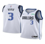 Men's Dallas Mavericks #3 Anthony Davis White 2025 Association Edition Stitched Jersey