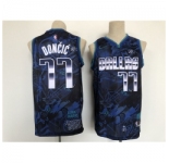 Men's Dallas Mavericks #77 Luka Doncic Black Stitched Basketball Jersey