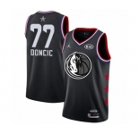 Men's Dallas Mavericks #77 Luka Doncic Swingman Black 2019 All-Star Game Basketball Jersey