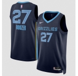 Men's Memphis Grizzlies #27 Cameron Boozer Navy 2026 Draft Icon Edition Stitched Jersey