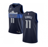 Men's Nike Dallas Mavericks #11 Yogi Ferrell Authentic Navy Blue NBA Jersey Statement Edition