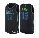 Men's Nike Dallas Mavericks #13 Steve Nash Swingman Black NBA Jersey - City Edition