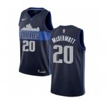 Men's Nike Dallas Mavericks #20 Doug McDermott Authentic Navy Blue NBA Jersey Statement Edition