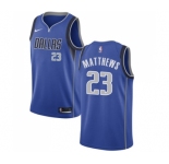 Men's Nike Dallas Mavericks #23 Wesley Matthews Swingman Royal Blue Road NBA Jersey - Icon Edition