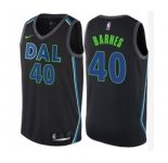 Men's Nike Dallas Mavericks #40 Harrison Barnes Swingman Black NBA Jersey - City Edition