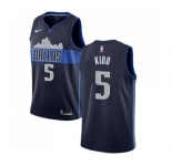 Men's Nike Dallas Mavericks #5 Jason Kidd Swingman Navy Blue NBA Jersey Statement Edition