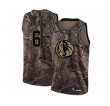 Men's Nike Dallas Mavericks #6 DeAndre Jordan Swingman Camo Realtree Collection NBA Jersey