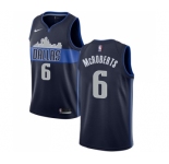 Men's Nike Dallas Mavericks #6 Josh McRoberts Swingman Navy Blue NBA Jersey Statement Edition