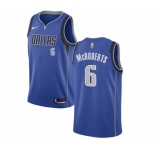 Men's Nike Dallas Mavericks #6 Josh McRoberts Swingman Royal Blue Road NBA Jersey - Icon Edition