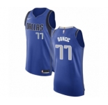 Men's Nike Dallas Mavericks #77 Luka Doncic Authentic Royal Blue Road NBA Jersey - Icon Edition