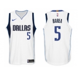 Nike NBA Dallas Mavericks #5 J.J. Barea Jersey 2017-18 New Season White Jersey