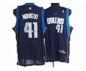 nba dallas mavericks #41 nowitzki dk blue
