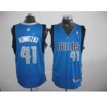 nba dallas mavericks nowitzki #41 baby blue