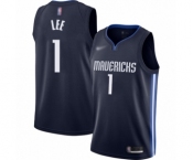 Women's Dallas Mavericks #1 Courtney Lee Swingman Navy Finished Basketball Jersey - Statement Edition