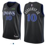 Womens Dallas Mavericks #10 HARDAWAY JR. Black 2023-24 NBA Swingman City Edition Jersey