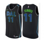 Women's Nike Dallas Mavericks #11 Yogi Ferrell Swingman Black NBA Jersey - City Edition