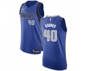 Women's Nike Dallas Mavericks #40 Harrison Barnes Authentic Royal Blue Road NBA Jersey - Icon Edition