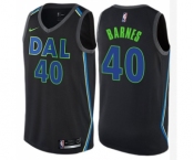 Women's Nike Dallas Mavericks #40 Harrison Barnes Swingman Black NBA Jersey - City Edition