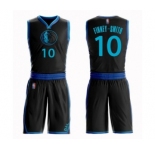 Youth Dallas Mavericks #10 Dorian Finney-Smith Swingman Black Basketball Suit Jersey - City Edition