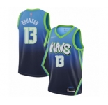 Youth Dallas Mavericks #13 Jalen Brunson Swingman Blue Basketball Jersey - 2019-20 City Edition