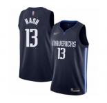 Youth Dallas Mavericks #13 Steve Nash Swingman Navy Finished Basketball Jersey - Statement Edition