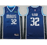 Youth Dallas Mavericks #32 Cooper Flagg Navy Statement Edition Jersey