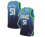 Youth Dallas Mavericks #51 Boban Marjanovic Swingman Blue Basketball Jersey - 2019-20 City Edition