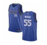 Youth Dallas Mavericks #55 Delon Wright Swingman Royal Blue Basketball Jersey - Icon Edition