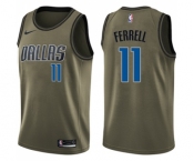 Youth Nike Dallas Mavericks #11 Yogi Ferrell Swingman Green Salute to Service NBA Jersey
