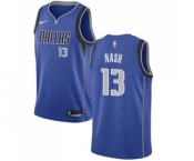 Youth Nike Dallas Mavericks #13 Steve Nash Swingman Royal Blue Road NBA Jersey - Icon Edition