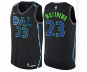 Youth Nike Dallas Mavericks #23 Wesley Matthews Swingman Black NBA Jersey - City Edition