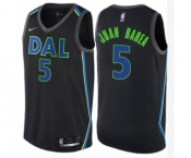 Youth Nike Dallas Mavericks #5 Jose Juan Barea Swingman Black NBA Jersey - City Edition
