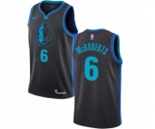 Youth Nike Dallas Mavericks #6 Josh McRoberts Swingman Charcoal NBA Jersey - City Edition