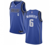 Youth Nike Dallas Mavericks #6 Josh McRoberts Swingman Royal Blue Road NBA Jersey - Icon Edition