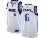 Youth Nike Dallas Mavericks #6 Josh McRoberts Swingman White NBA Jersey - Association Edition