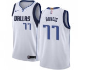 Youth Nike Dallas Mavericks #77 Luka Doncic Swingman White NBA Jersey - Association Edition