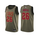 Men Nike Cleveland Cavaliers #26 Kyle Korver Green Salute to Service NBA Swingman Jersey