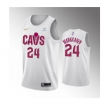 Men's Cleveland Cavaliers #24 Lauri Markkanen Association Edition Stitched Basketball Jersey