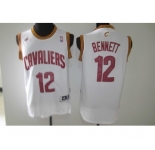 nba cleveland cavaliers #12 bennett white[revolution 30 swingman]