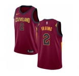 Women's Nike Cleveland Cavaliers #2 Kyrie Irving Swingman Maroon Road NBA Jersey - Icon Edition