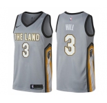 Women's Nike Cleveland Cavaliers #3 George Hill Swingman Gray NBA Jersey - City Edition