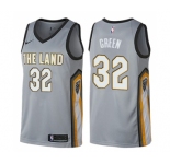 Women's Nike Cleveland Cavaliers #32 Jeff Green Swingman Gray NBA Jersey - City Edition