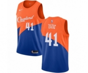Women's Nike Cleveland Cavaliers #41 Ante Zizic Swingman Blue NBA Jersey - City Edition