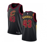 Women's Nike Cleveland Cavaliers #43 Brad Daugherty Swingman Black Alternate NBA Jersey Statement Edition
