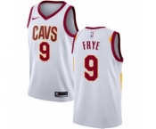 Women's Nike Cleveland Cavaliers #9 Channing Frye Authentic White NBA Jersey - Association Edition